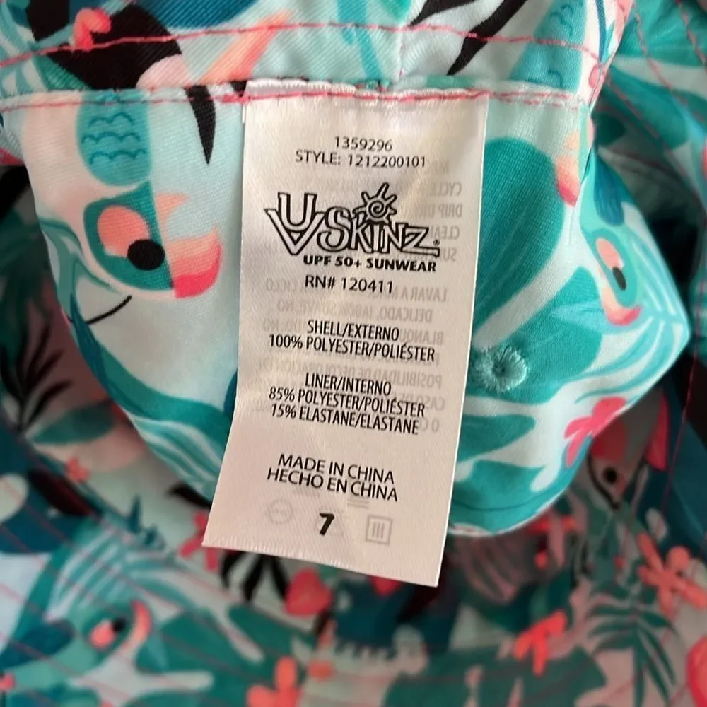 UV Skinz SPF 50+ Adjustable Bucket Hat Size 7 Gently used Pink